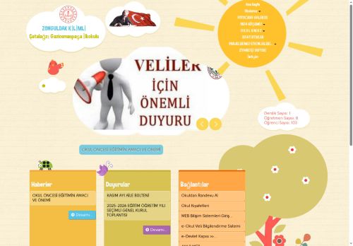 ZONGULDAK / KİLİMLİ - Çatalağzı Gaziosmanpaşa İlkokulu