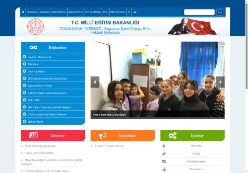 ZONGULDAK / MERKEZ - Beycuma Şehit Onbaşı Rıfat Köktürk Ortaokulu