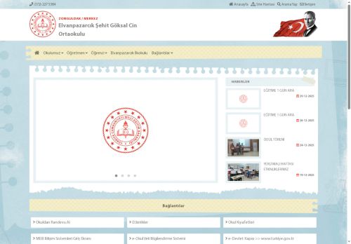 ZONGULDAK / MERKEZ - Elvanpazarcık Şehit Göksal Cin Ortaokulu