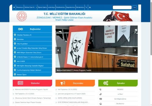 ZONGULDAK / MERKEZ - Şehit Gökhan Esen Anadolu İmam Hatip Lisesi