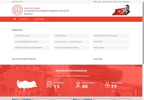 ZONGULDAK / MERKEZ - Zonguldak Özel Eğitim Uygulama Okulu III. Kademe