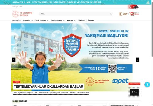 MEB ANTALYA İL MİLLİ EĞİTİM MÜDÜRLÜĞÜ İŞYERİ SAĞLIK VE GÜVENLİK BİRİMİ