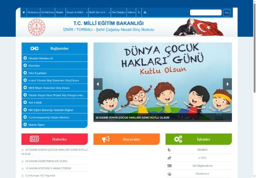 İZMİR / TORBALI - Şehit Çağatay Necati Dinç İlkokulu