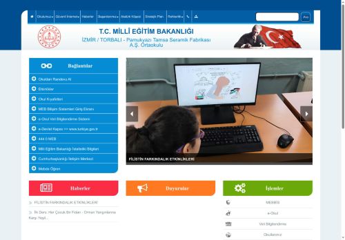 İZMİR / TORBALI - Pamukyazı Tamsa Seramik Fabrikası A.Ş. Ortaokulu
