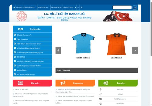 İZMİR / TORBALI - Şehit Çavuş Haydar Arda Erertingi İlkokulu