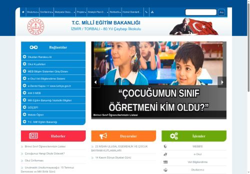 İZMİR / TORBALI - 80.Yıl Çaybaşı İlkokulu