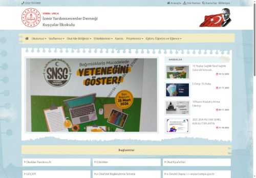 İZMİR / URLA - İzmir Yardımsevenler Derneği Kuşçular İlkokulu