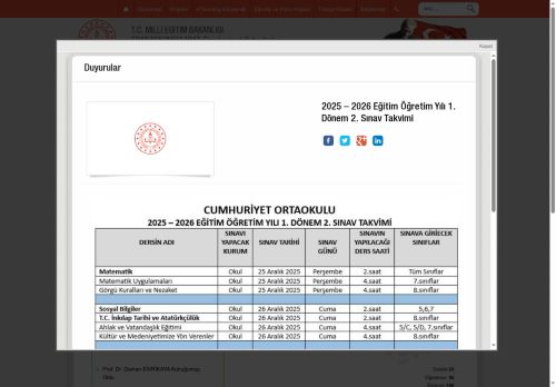 TRABZON / AKÇAABAT - Cumhuriyet Ortaokulu
