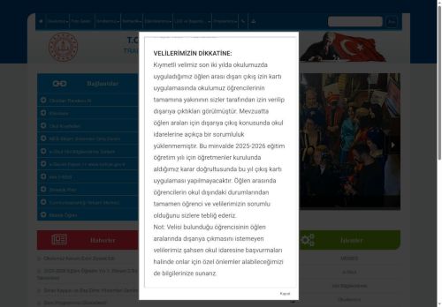 TRABZON / AKÇAABAT - Kavaklı Ortaokulu