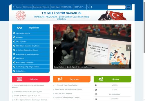 TRABZON / AKÇAABAT - Şehit Gökhan Uzun İmam Hatip Ortaokulu