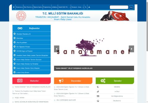 TRABZON / AKÇAABAT - Şehit Samet Uslu Kız Anadolu İmam Hatip Lisesi