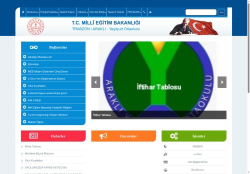 TRABZON / ARAKLI - Yeşilyurt Ortaokulu