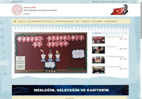 TRABZON / ARSİN - Arsin Mesleki ve Teknik Anadolu Lisesi
