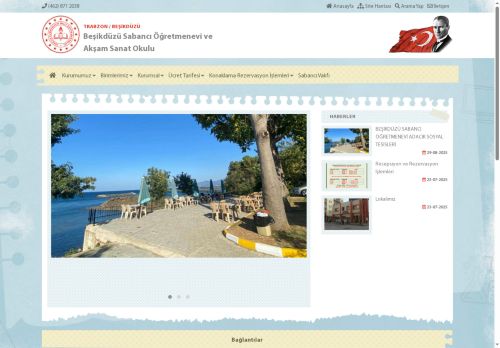 TRABZON / BEŞİKDÜZÜ - Beşikdüzü Sabancı Öğretmenevi ve Akşam Sanat Okulu