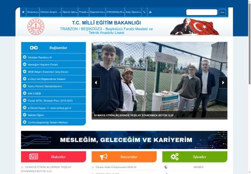 TRABZON / BEŞİKDÜZÜ - Beşikdüzü Farabi Mesleki ve Teknik Anadolu Lisesi