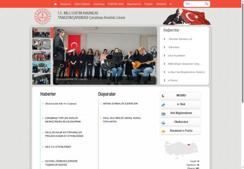 TRABZON / ÇARŞIBAŞI - Çarşıbaşı Anadolu Lisesi