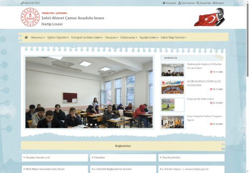 TRABZON / ÇAYKARA - Şehit Ahmet Çamur Anadolu İmam Hatip Lisesi