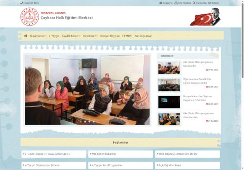 TRABZON / ÇAYKARA - Çaykara Halk Eğitimi Merkezi