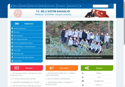 TRABZON / ÇAYKARA - Karaçam Ortaokulu