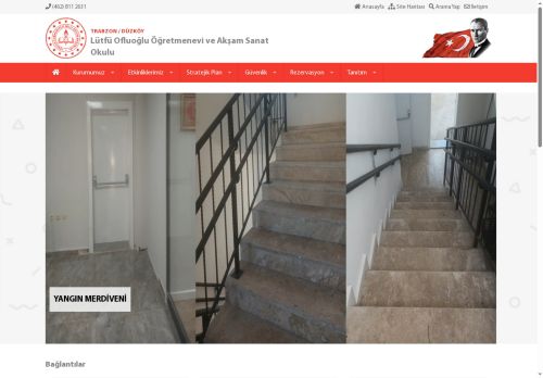 TRABZON / DÜZKÖY - Lütfü Ofluoğlu Öğretmenevi ve Akşam Sanat Okulu