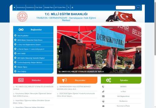 TRABZON / DERNEKPAZARI - Dernekpazarı Halk Eğitimi Merkezi