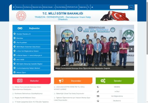 TRABZON / DERNEKPAZARI - Dernekpazarı İmam Hatip Ortaokulu