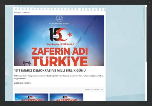 TRABZON / DÜZKÖY - Gürgendağ İlkokulu