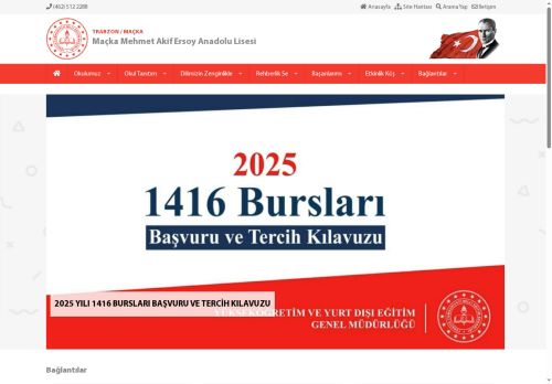 TRABZON / MAÇKA - Maçka Mehmet Akif Ersoy Anadolu Lisesi