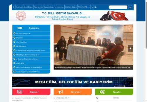 TRABZON / ORTAHİSAR - Borsa İstanbul Kız Mesleki ve Teknik Anadolu Lisesi