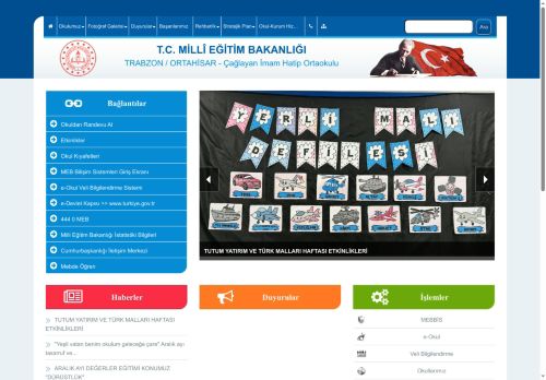 TRABZON / ORTAHİSAR - Çağlayan İmam Hatip Ortaokulu