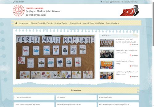 TRABZON / ORTAHİSAR - Çağlayan Merkez Şehit Gürcan Bayrak Ortaokulu