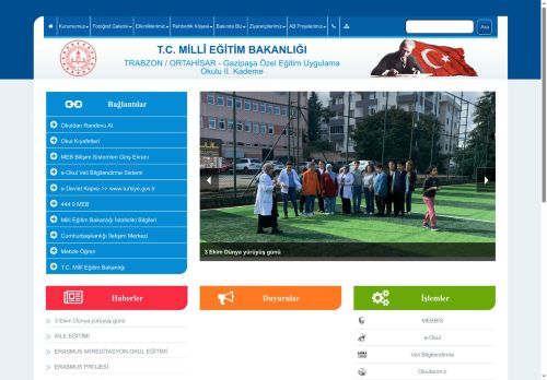 TRABZON / ORTAHİSAR - Gazipaşa Özel Eğitim Uygulama Okulu II. Kademe
