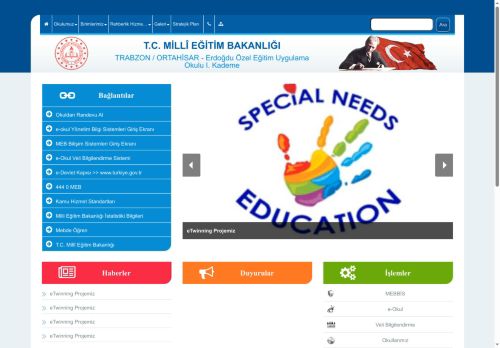 TRABZON / ORTAHİSAR - Erdoğdu Özel Eğitim Uygulama Okulu I. Kademe