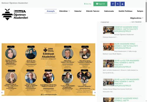 Balıkesir Öğretmen Akademileri - BALIKESİR İL MİLLÎ EĞİTİM MÜDÜRLÜĞÜ