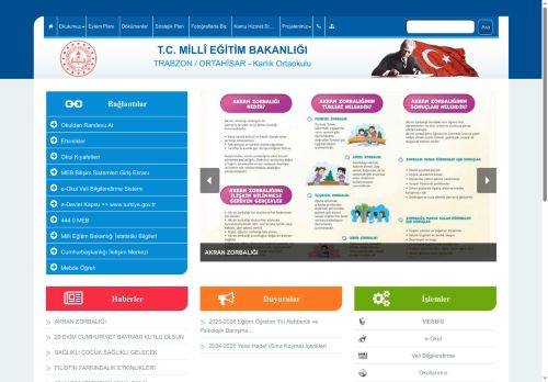 TRABZON / ORTAHİSAR - Karlık Ortaokulu