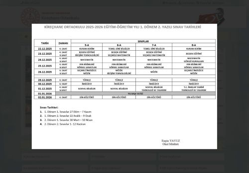 TRABZON / ORTAHİSAR - Kireçhane Ortaokulu