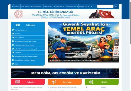 TRABZON / ORTAHİSAR - Prof. Dr. Necmettin Erbakan Mesleki ve Teknik Anadolu Lisesi