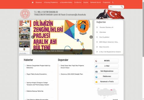 TRABZON / ORTAHİSAR - Şehit Ali Yasin Erosmanoğlu Anaokulu