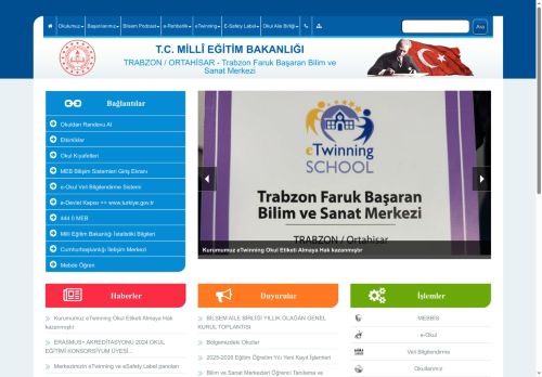 TRABZON / ORTAHİSAR - Trabzon Faruk Başaran Bilim ve Sanat Merkezi