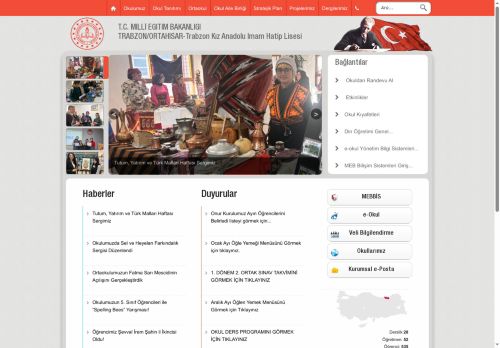 TRABZON / ORTAHİSAR - Trabzon Kız Anadolu İmam Hatip Lisesi