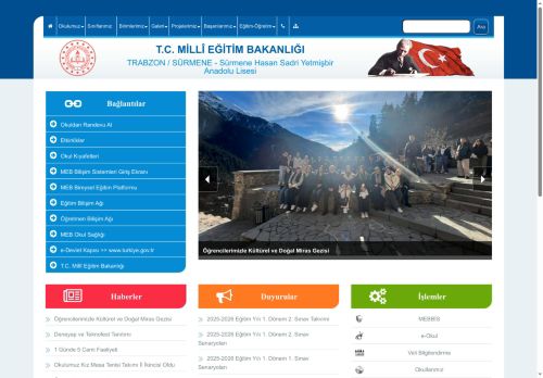 TRABZON / SÜRMENE - Sürmene Hasan Sadri Yetmişbir Anadolu Lisesi