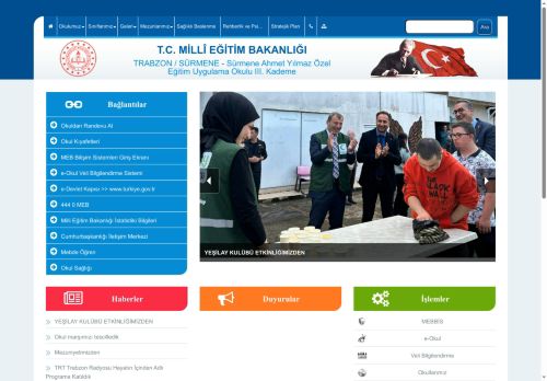 TRABZON / SÜRMENE - Sürmene Ahmet Yılmaz Özel Eğitim Uygulama Okulu III. Kademe