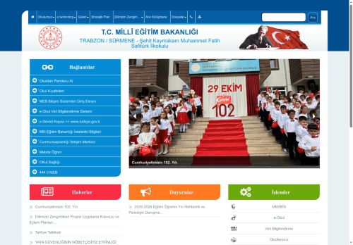 TRABZON / SÜRMENE - Şehit Kaymakam Muhammet Fatih Safitürk İlkokulu
