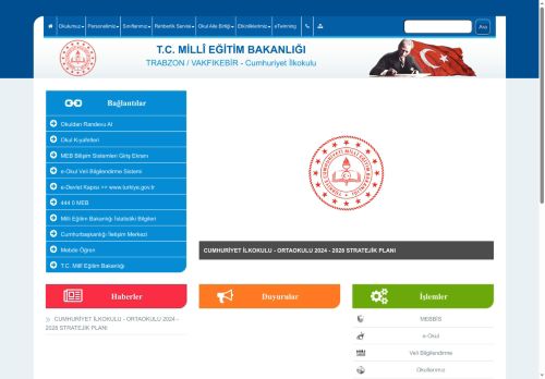 Cumhuriyet İlkokulu - TRABZON / VAKFIKEBİR