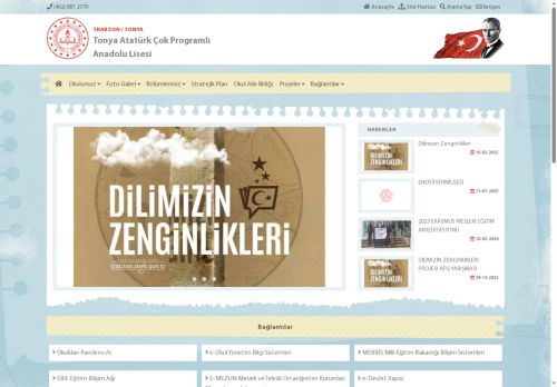 TRABZON / TONYA - Tonya Atatürk Çok Programlı Anadolu Lisesi