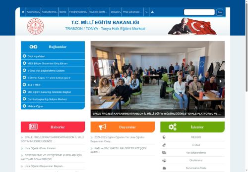 TRABZON / TONYA - Tonya Halk Eğitimi Merkezi