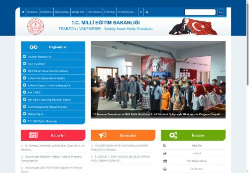 TRABZON / VAKFIKEBİR - Yalıköy İmam Hatip Ortaokulu