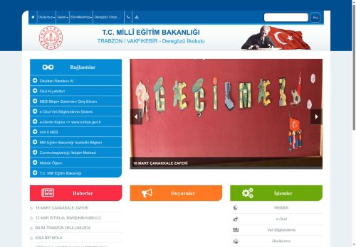 TRABZON / VAKFIKEBİR - Deregözü İlkokulu