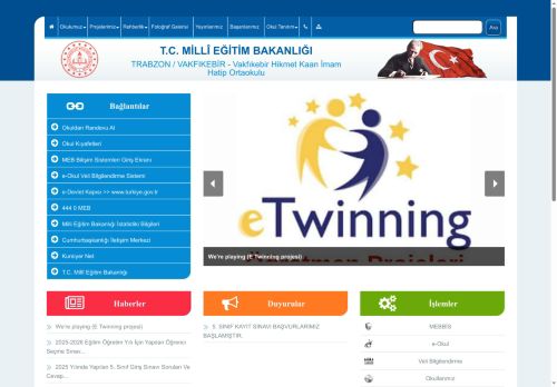 TRABZON / VAKFIKEBİR - Vakfıkebir Hikmet Kaan İmam Hatip Ortaokulu