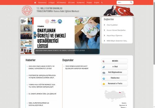 TRABZON / YOMRA - Yomra Halk Eğitimi Merkezi